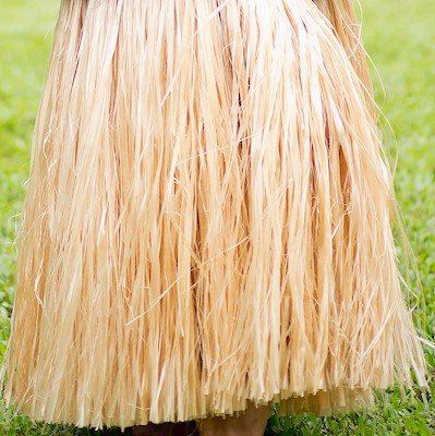 Tahitian Hau Skirt (More') - Natural                                       